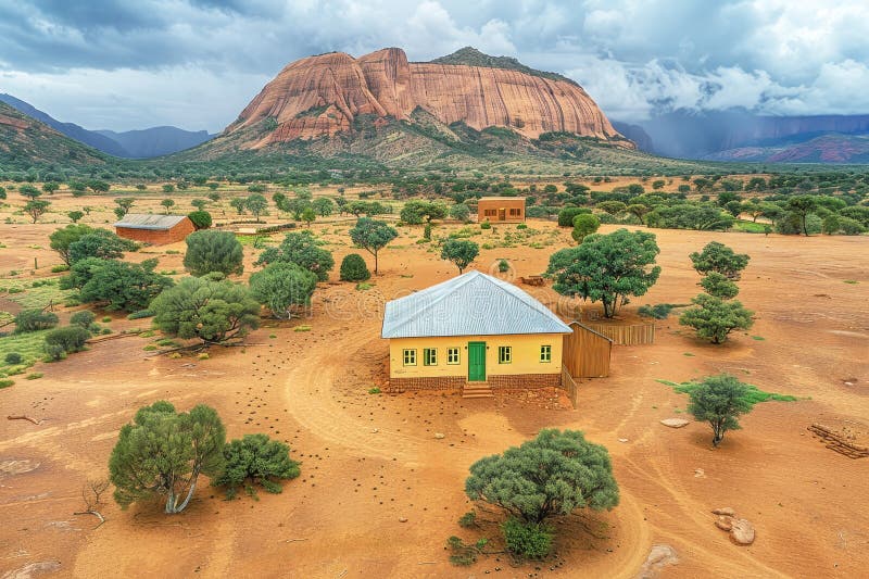 Stunning panoramic views of Australia s unique landscapes and natural wonder royalty free illustration