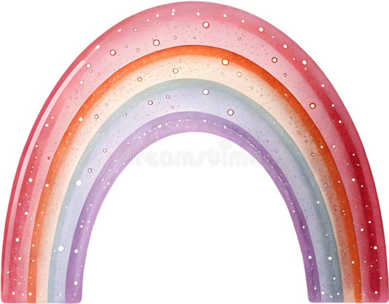 Vibrant rainbow curve with smooth color gradient for design. stock illustration
