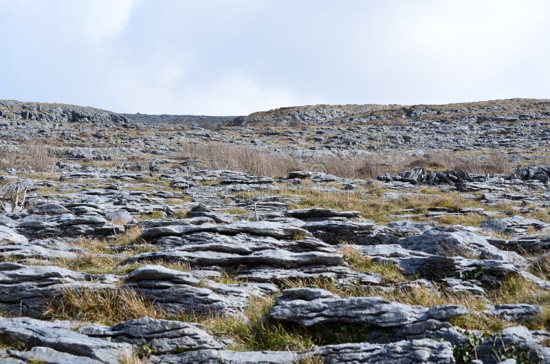 Beautiful Rocky Landscape of the Burren National Park Stock Image ...