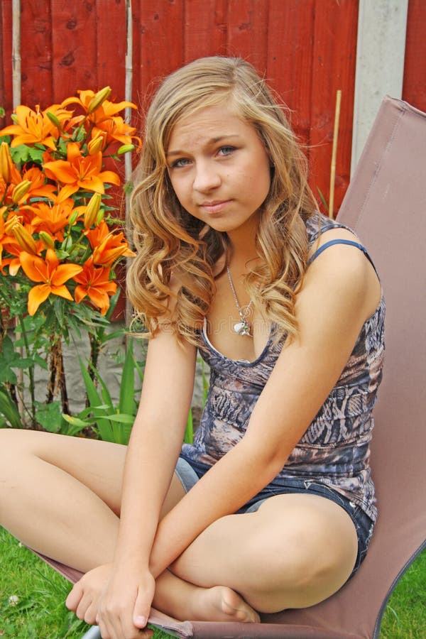A stunning teenage girl stock image. Image of happy, nature 21202481