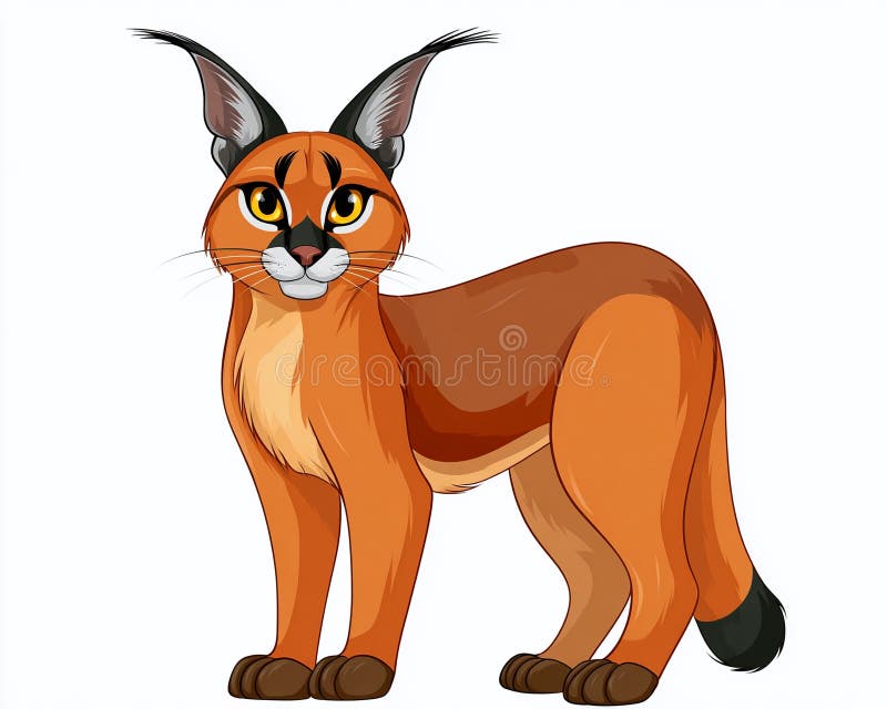 信州まなぶ ポスター Caracal Artwork Caracal Poster, Caracal Lover