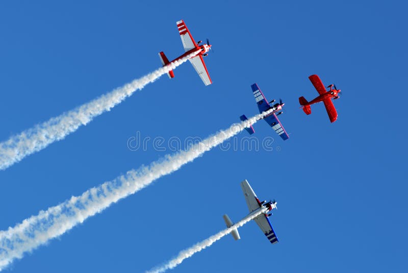 Stunt Planes in Formation