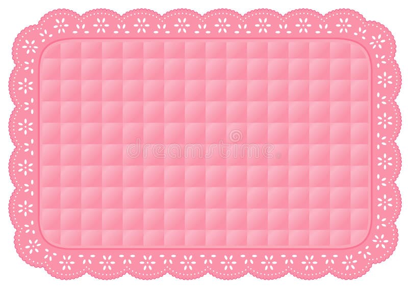 stuoia di posto imbottita dentellare del merletto dell'occhiello di +EPS illustrazione di stock stuoia di posto imbottita dentellare del merletto dell'occhiello di +EPS illustrazione di stock