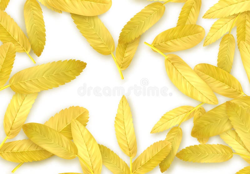 Sturzblätterung. Hintergrund mit goldenen Blättern im Herbst. stock abbildung