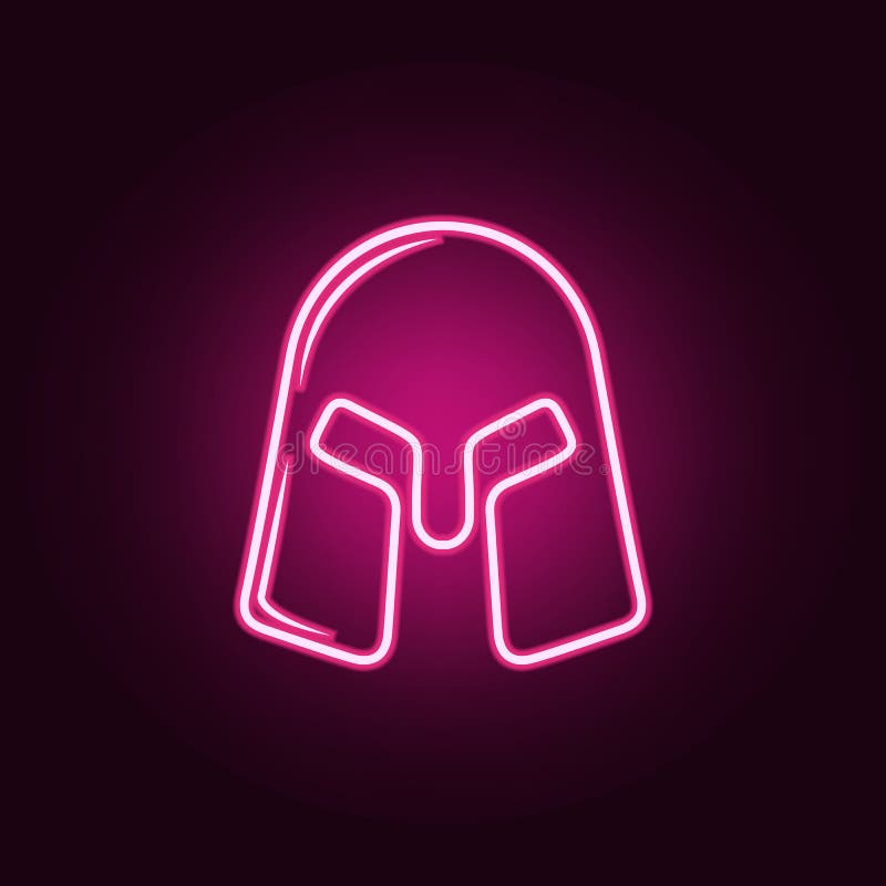 Sturzhelmikone des Kriegers Elemente des Kampfes in den Neonartikonen Einfache Ikone für Website, Webdesign, mobiler App, Informa lizenzfreie abbildung Sturzhelmikone des Kriegers Elemente des Kampfes in den Neonartikonen Einfache Ikone für Website, Webdesign, mobiler App, Informa lizenzfreie abbildung