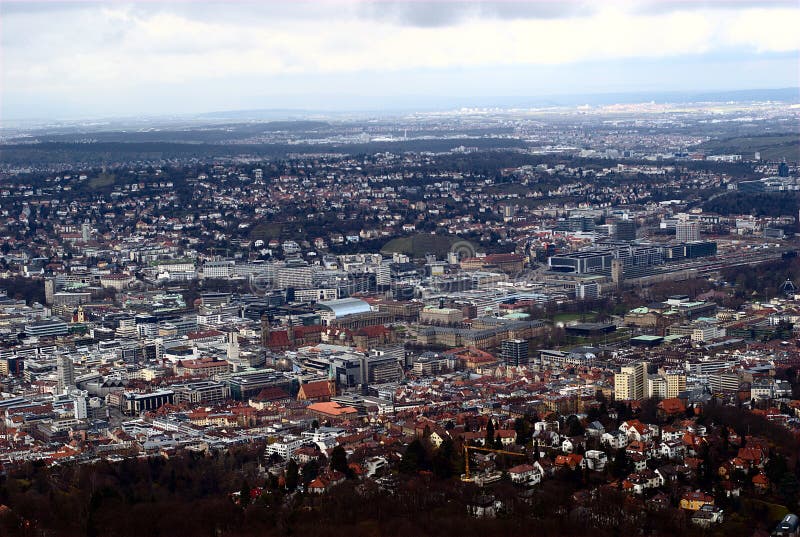 Stuttgart-Stadt lizenzfreie stockfotografie Stuttgart-Stadt lizenzfreie stockfotografie