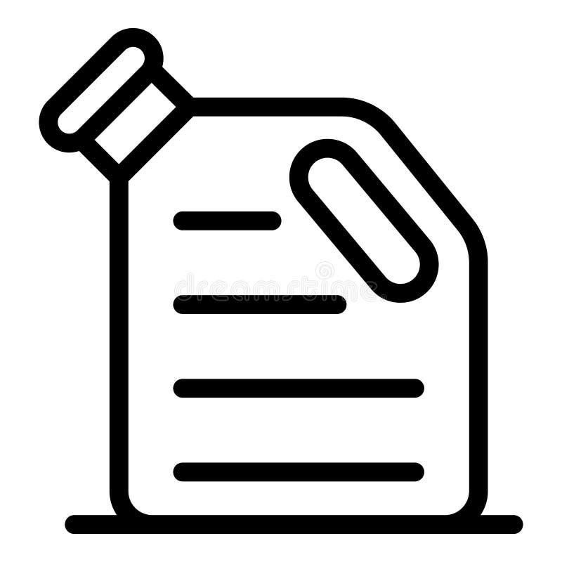 Styl konturu ikony pochłaniacza oleju silnikowego ilustracji