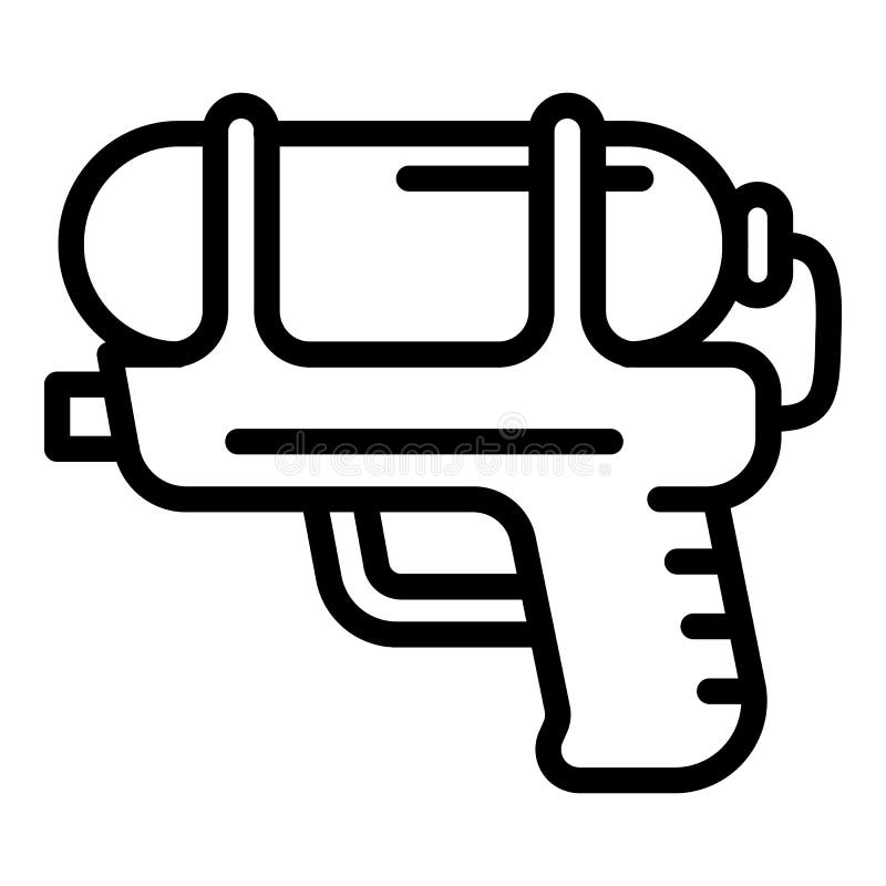 doodle de pistolet à eau 2465973 Art vectoriel chez Vecteezy