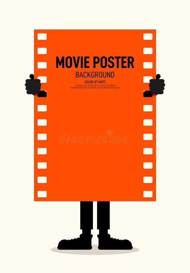 Style de cru moderne d'affiche de festival de film et de film rétro illustration de vecteur Style de cru moderne d'affiche de festival de film et de film rétro illustration de vecteur