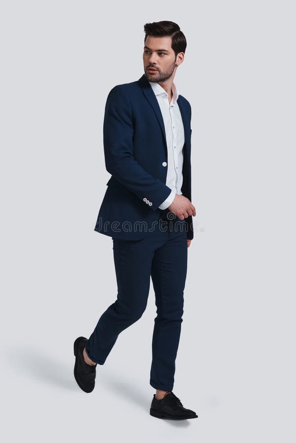 Always in style. Full length of handsome young man in full suit royalty free stock photos Always in style. Full length of handsome young man in full suit royalty free stock photos