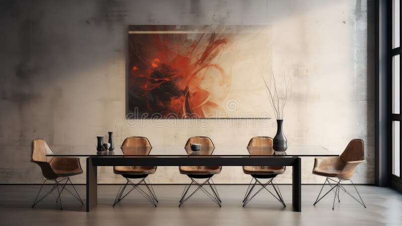 Style Interior Table Background Stock Illustration - Illustration of