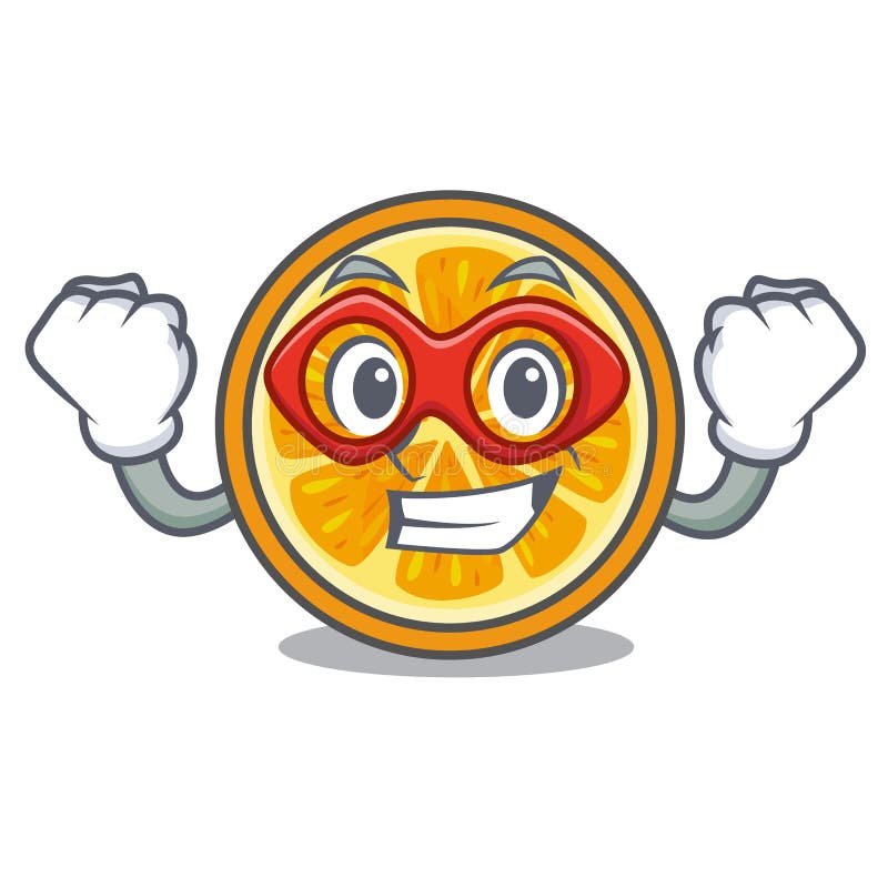 Style orange de bande dessinée de caractère de superhéros illustration de vecteur Style orange de bande dessinée de caractère de superhéros illustration de vecteur