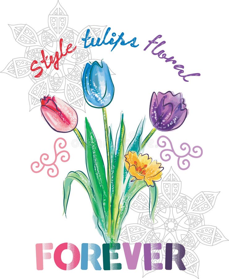 T shirts Design Templates with Funny Paintings Stock Vector