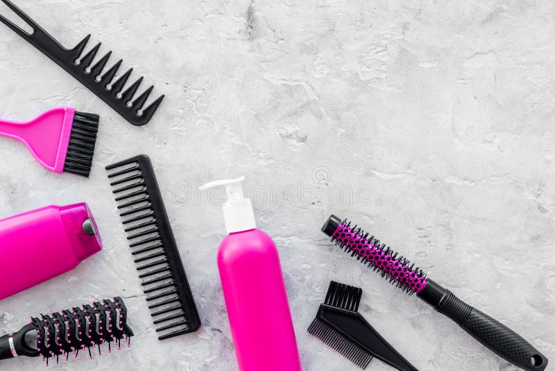 Download Styling Hair Instruments With Combs And Brushes In ...