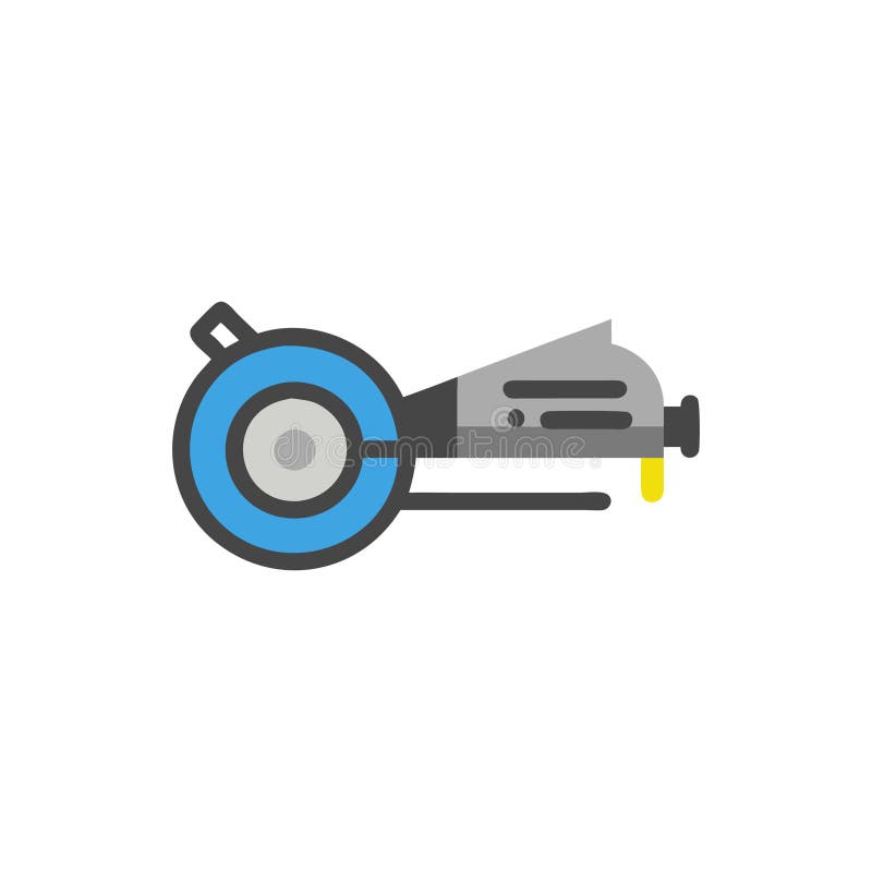 Stylish Angle Grinder Icon Design vector illustration