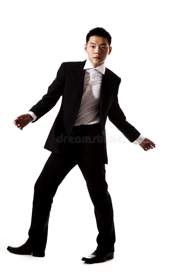 Stylish asian young man in formal attire