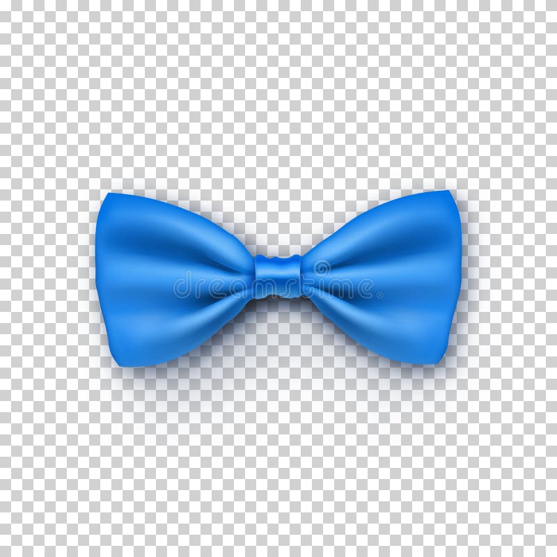 Stylish Blue Bow Tie from Satin Stock Vector - Illustration of elegant ...