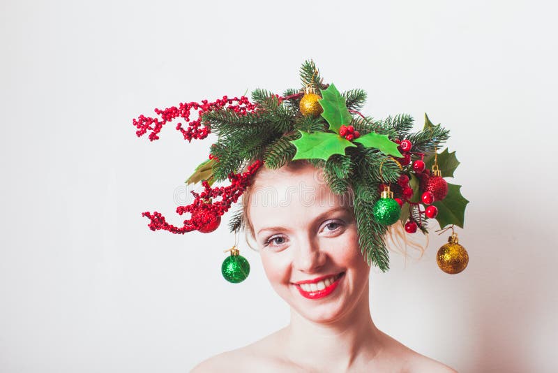Stylish Christmas Headdress Stock Image - Image of golden, head: 101091845