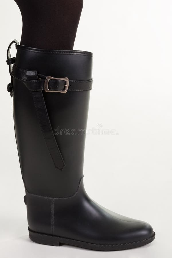 wide leg rubber boots