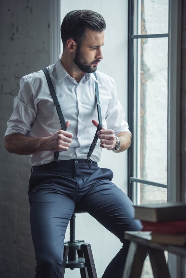 Stylish confident man stock photo. Image of business - 113487548