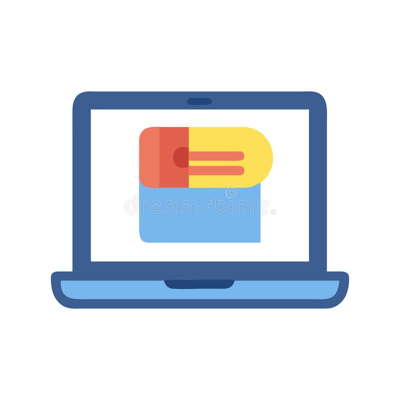 Stylish Laptop Design Icon vector illustration