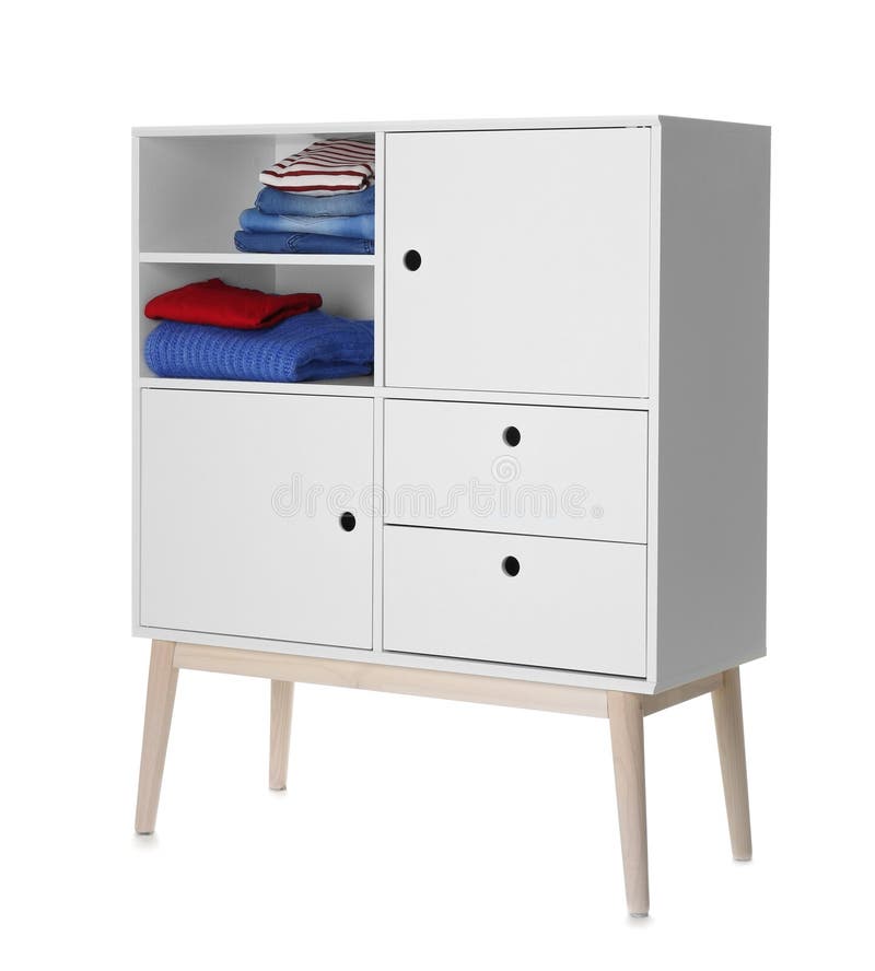 Stylish Dresser With Empty Shelves Furniture For Wardrobe Room