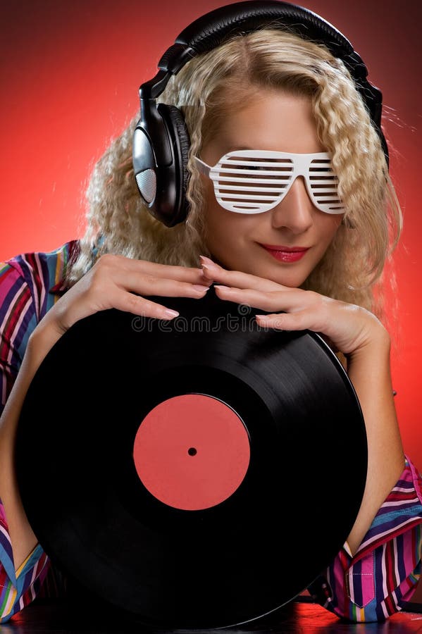 Stylish female DJ