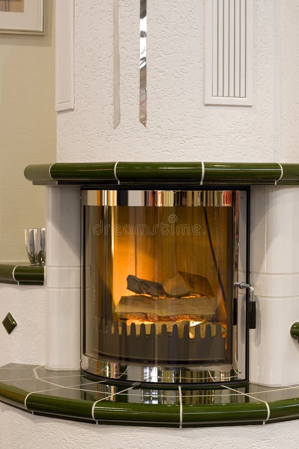 Stylish fireplace