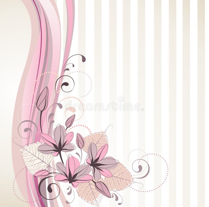 Stylish floral background