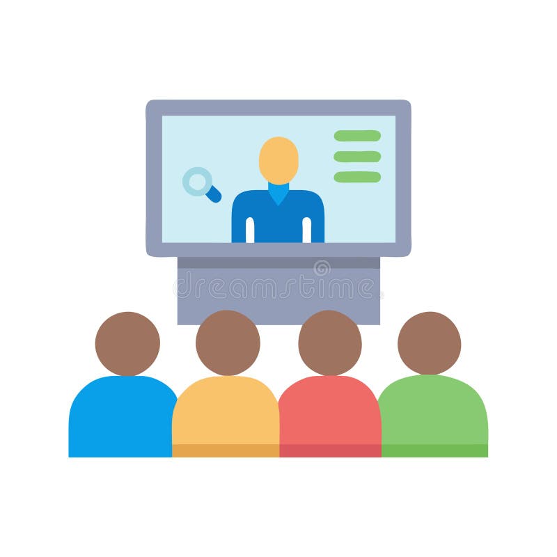 Stylish Lecture Graphic stock illustration