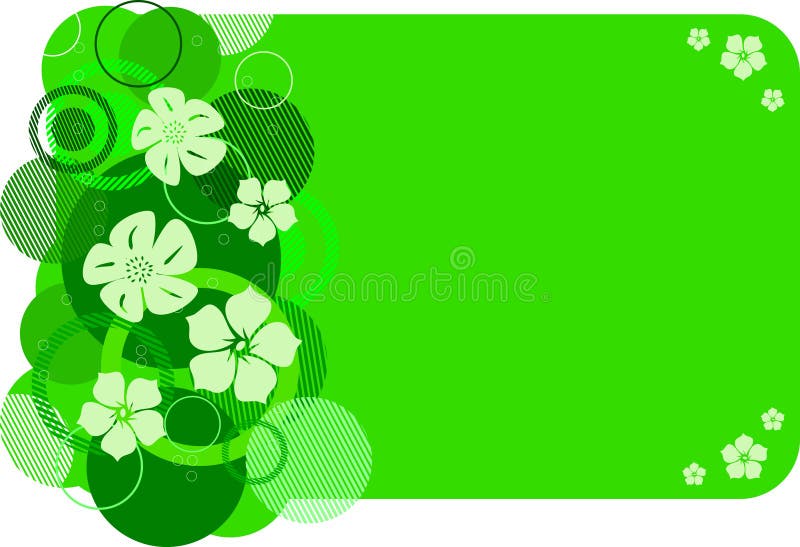 Stylish green banner