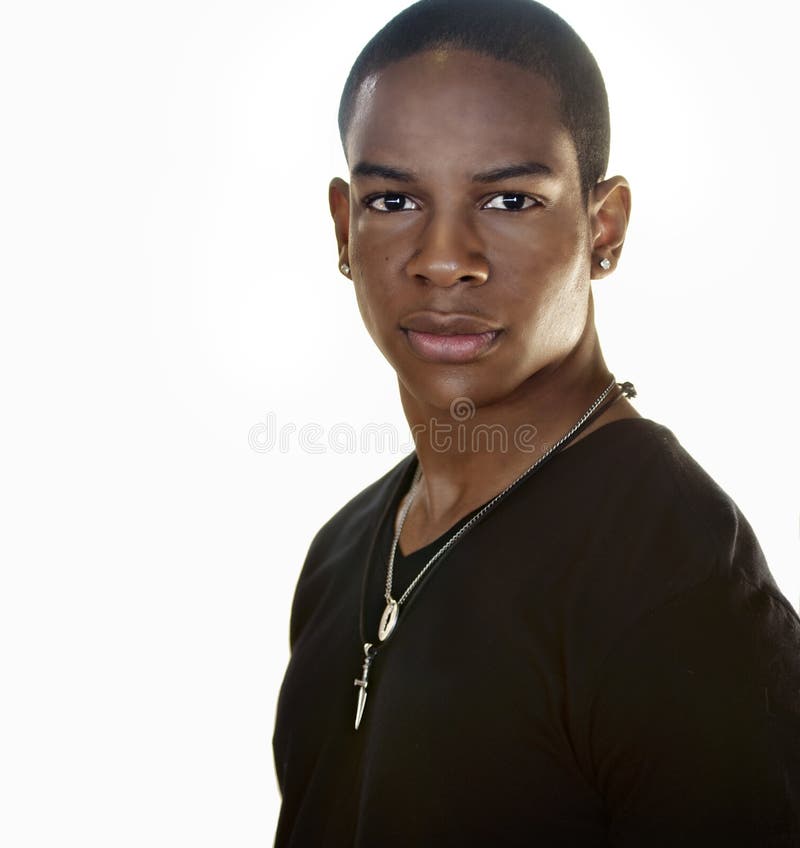 Stylish handsome African American Man stock photos