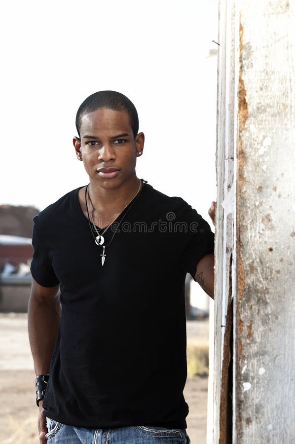 Stylish handsome African American Man stock images