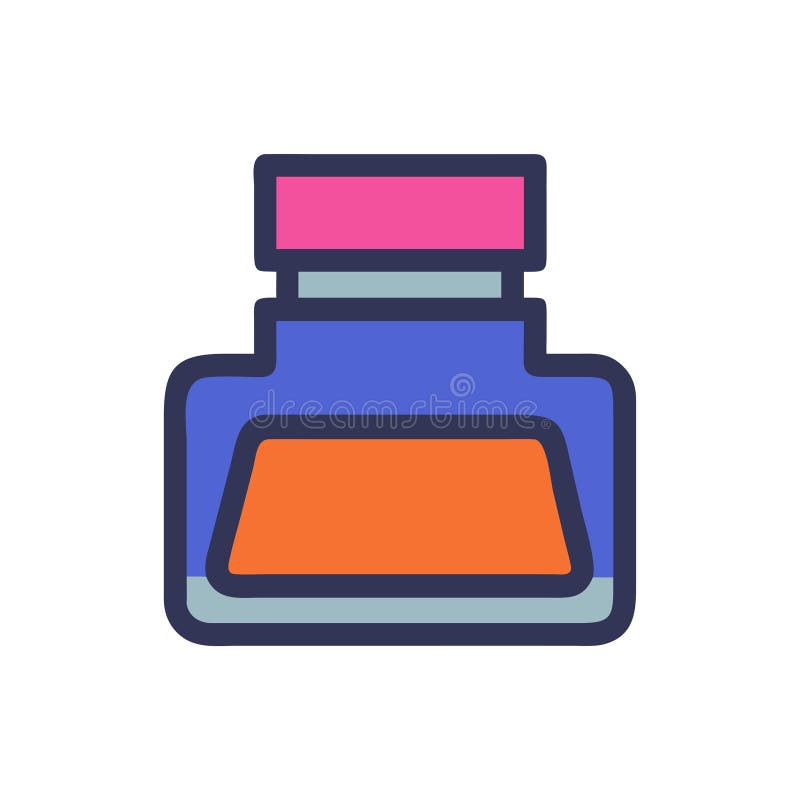 Stylish Ink Pad Graphic stock illustration