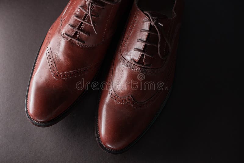 Stylish male shoes stock image. Image of clothing, brown - 101305875