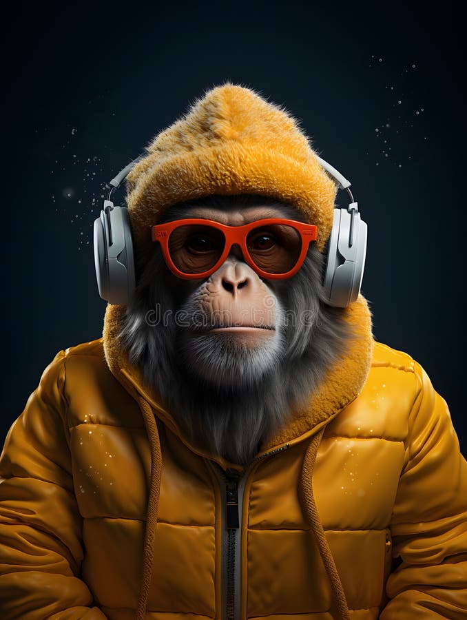 Monkey With Headphones Images – Browse 3,989 Stock Photos, Vectors, and  Video