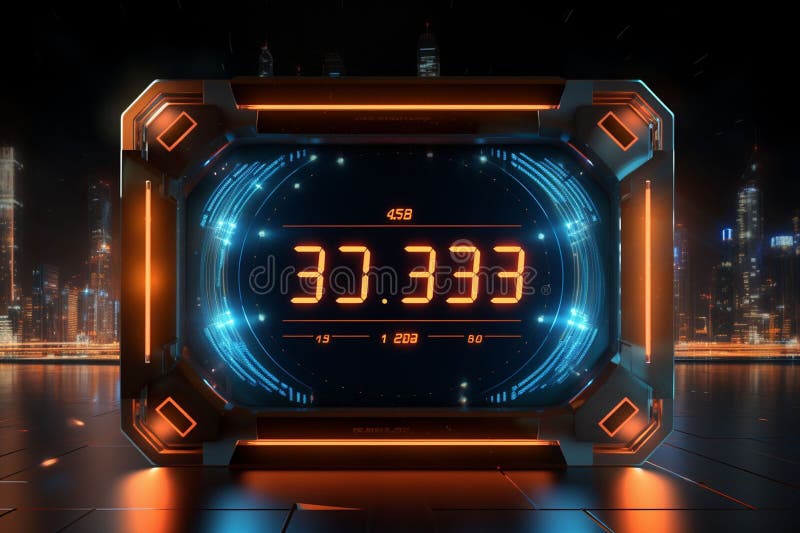 Stylish New Years Countdown Timer with a Sleek Stock Illustration