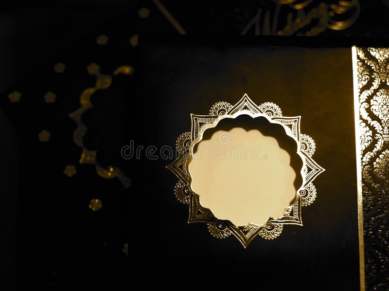Stylish paper made invitation card stock photograph stock images