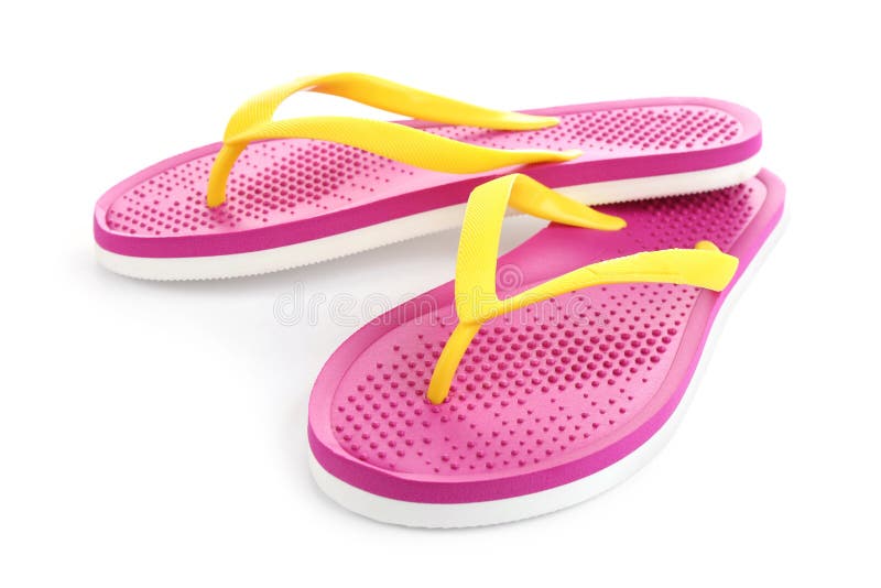 flip flops in pink