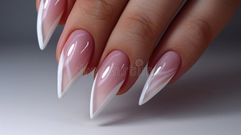 HOW TO SIMPLE PINK & WHITE NAILS STEP BY STEP PART 1 - YouTube