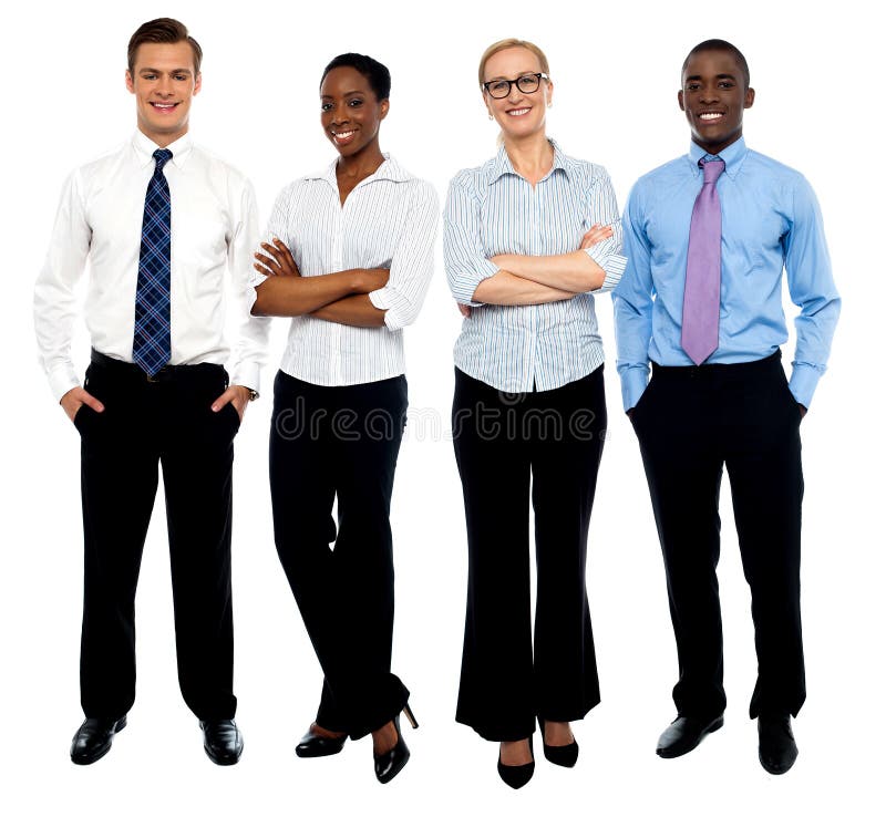 Stylish portrait of four business people stock photo Stylish portrait of four business people stock photo