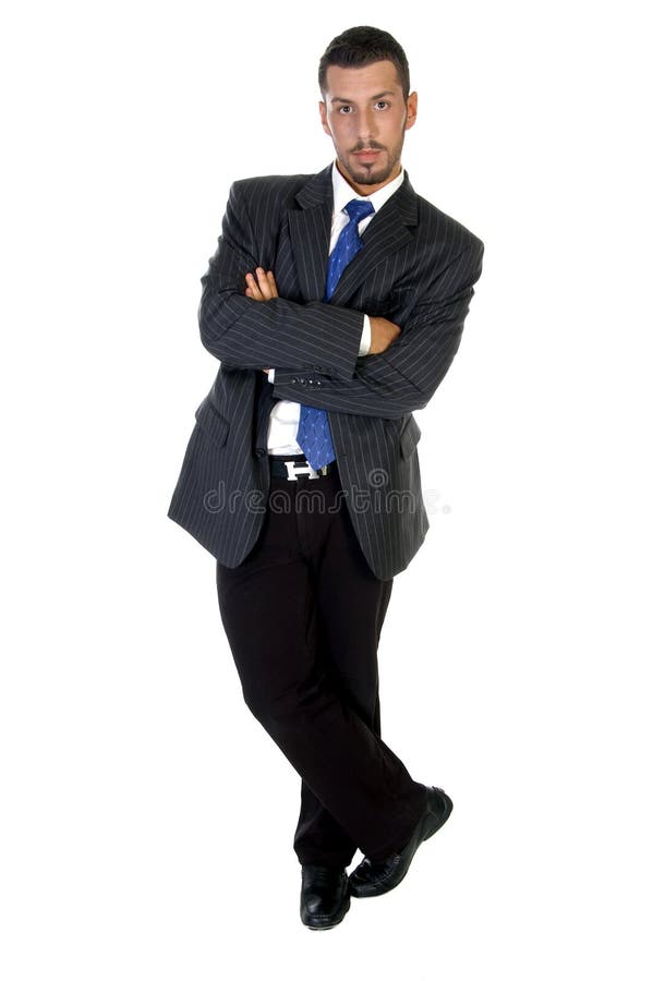 Stylish pose of successful businessperson