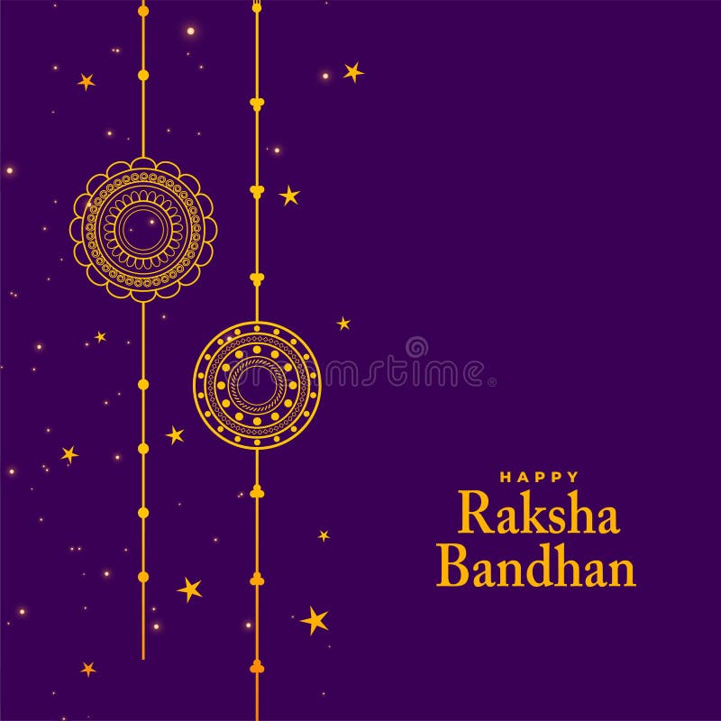 Stylish Raksha Bandhan Festival Background with Rakhi Design Stock Vector -  Illustration of hindu, bond: 190843072