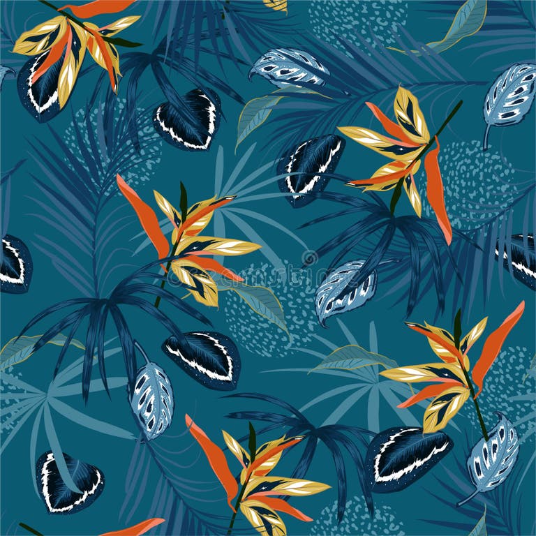 Exotic Animal Jungle Pattern Stock Illustrations – 35,803 Exotic Animal