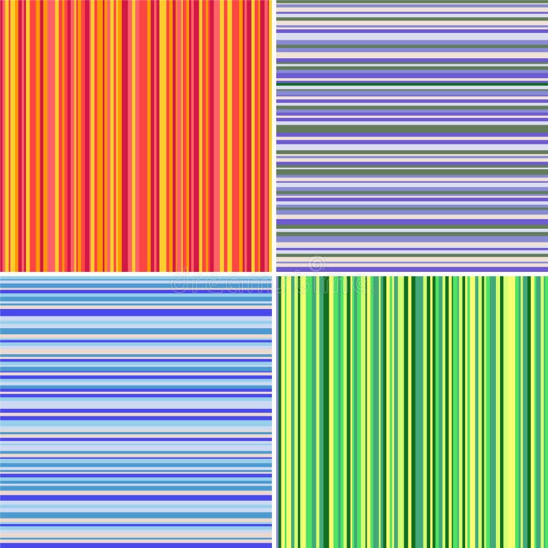 Stylish stripe backgrounds (seamless) vector illustration