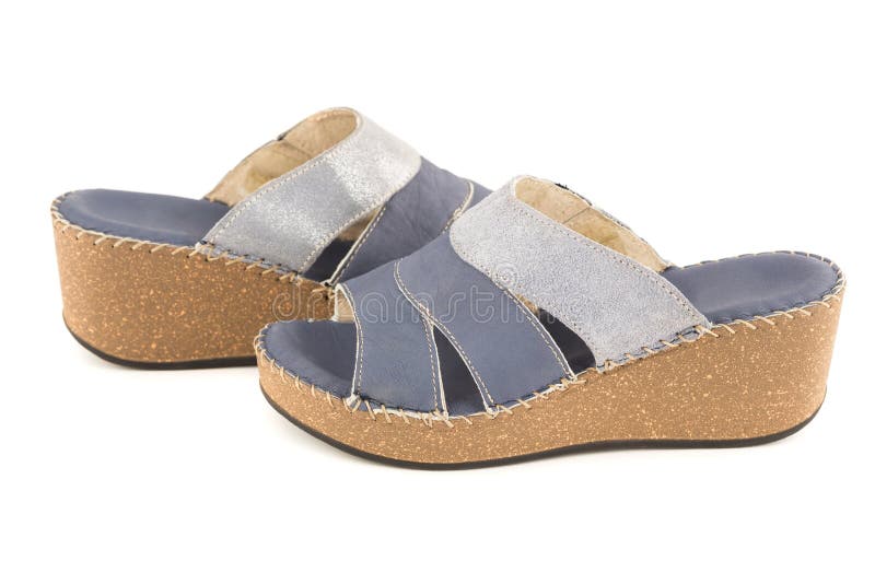 Stylish summer shoes royalty free stock photo