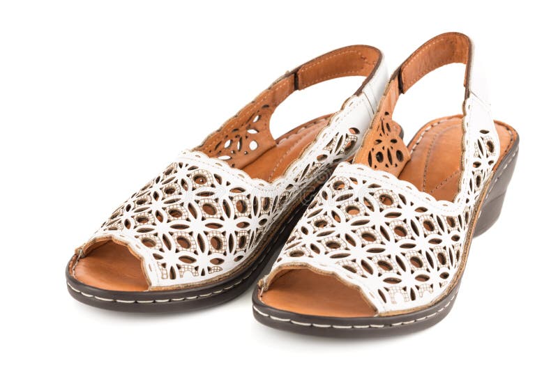 Stylish summer shoes royalty free stock images