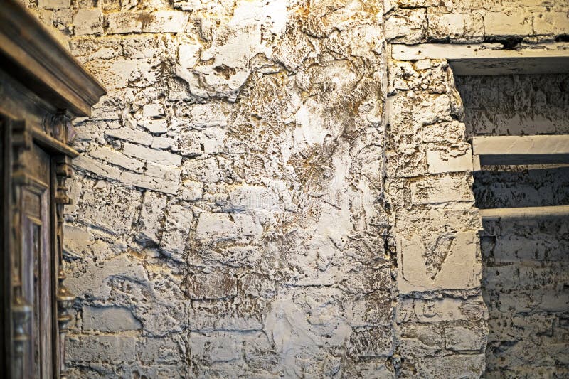 Stylish Textured Concrete Wall in a