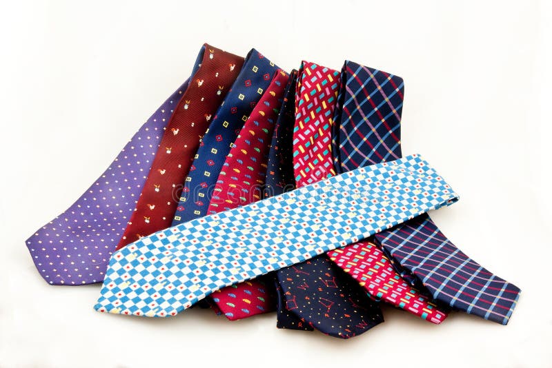 Elegant Italian Neckties in a Tie Rack Stock Photo - Image of stores ...