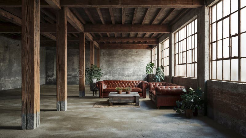 View of 40 Industrial Living Room Designs for A Bold, Urban Vibe